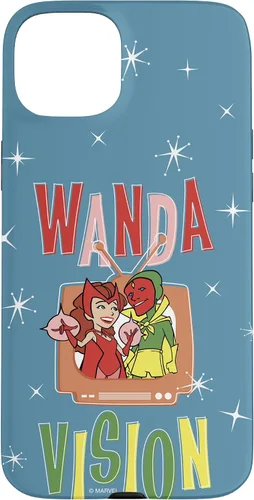 Vista 9 de Marvel WandaVision Wanda & Vision Retro TV Artwork - Carcasa para iPhone 17