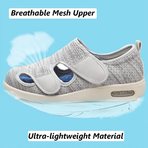 Vista 2 de W&LESVAGO Zapatos para diabéticos para mujer, sandalias ligeras y cómodas con amortiguación de aire, zapatos para caminar para ancianos hinchados