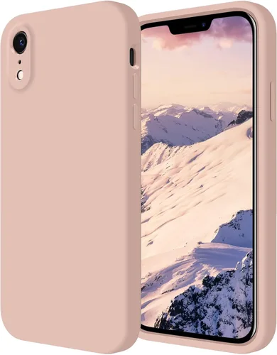 Vista 8 de FireNova Funda diseñada para iPhone XR, de silicona mejorada [borde recto] y [protección de cámara] con forro de microfibra suave antiarañazos, 6.1