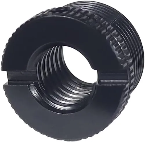 Vista 4 de Tornillo macho D18 1/4-20 3/8-16 hembra a 5/8-27 x 9 5/8-11 x 9 tornillos macho con agujeros laterales reforzados Tornillo de conversión para Negro