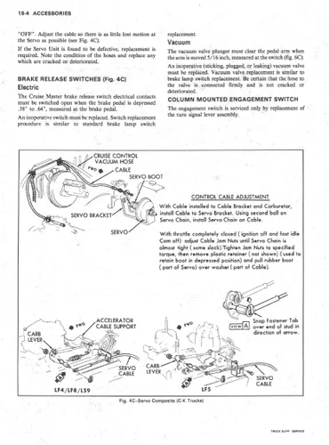 Vista 8 de Motor de servicio de tienda 1976Chevy GMC CK 1030Light Truck Manual de reparación