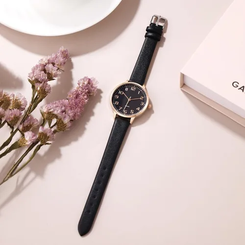 Vista 3 de Women's Dainty Analog Leather Dress Watch for Small Wrists, Ladies Waterproof Watches for Women, Reloj para Mujer