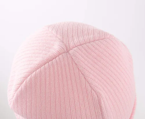 Vista 3 de Home Prefer Gorro de invierno para niños y niñas, de punto acanalado, con calavera, cálido