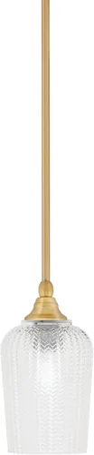 Vista 232 de Toltec Lighting Tallo Colgado Mini colgante, acabado de cobre negro, 3.5" cuadrado humo burbuja vidrio