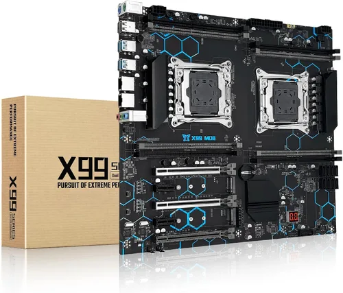 Vista 16 de MACHINIST Placa base ATX LGA 2011-V3, placa base para juegos X99 con tarjeta de auto-comprobación