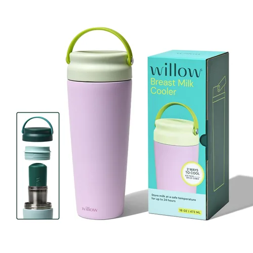 Vista 11 de Willow - Enfriador portátil de leche materna de 25 onzas - Mantiene la leche materna fría durante 24 horas - Acero inoxidable - Uso con bolsa