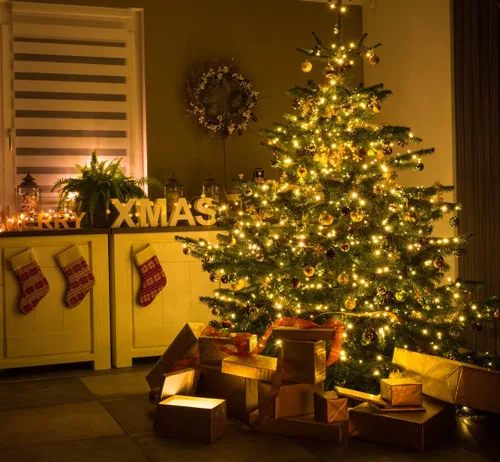 Vista 6 de LAMPHOME Cadena de luces navideñas, juego de 100 mini luces incandescentes para uso en interiores y exteriores (Amarillo)