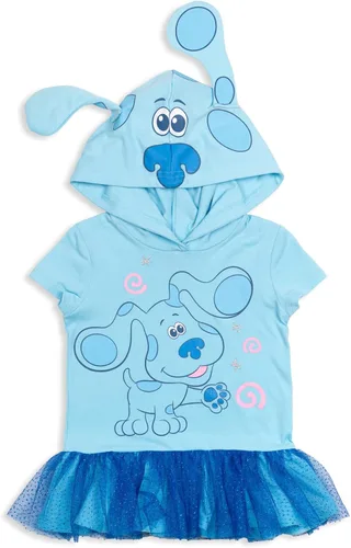 Vista 4 de Blues Clues You Disfraz de cosplay azul para niñas vestido de camiseta leggings de bebé a niño pequeño