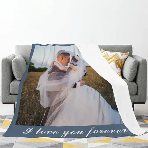 Vista 4 de Las mantas personalizadas con imágenes de collage son una manta personalizada para niños, adultos, familia, recuerdo, 35.4 x 27.6 pulgadas