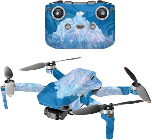 Vista 11 de MightySkins - Compatible con DJI Mini 2 Dron portátil - Angry Ripple Funda protectora de vinilo duradera y única Fácil de aplicar, quitar