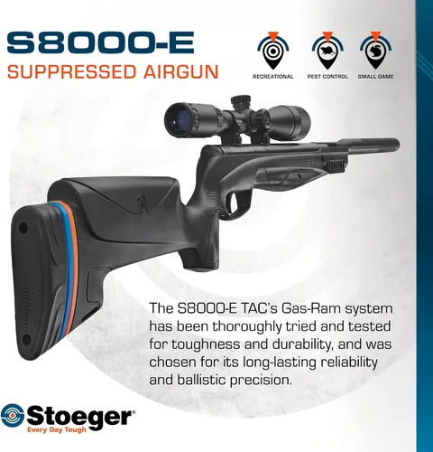 Vista 2 de Stoeger S8000-E TAC Break Barrel Pellet Air Rifle