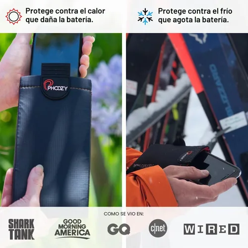Vista 2 de PHOOZY XP3 Funda Térmica Ultra-Resistente para Teléfono para Frío Extremo Funda Aislada para Teléfono Extiende la Vida de la Batería 4X Equipo