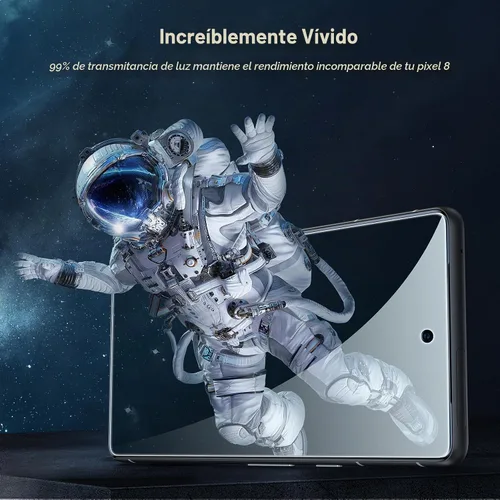 Vista 5 de LK - Paquete de 2 protectores de pantalla para Google Pixel 8, 2 protectores de lente de cámara