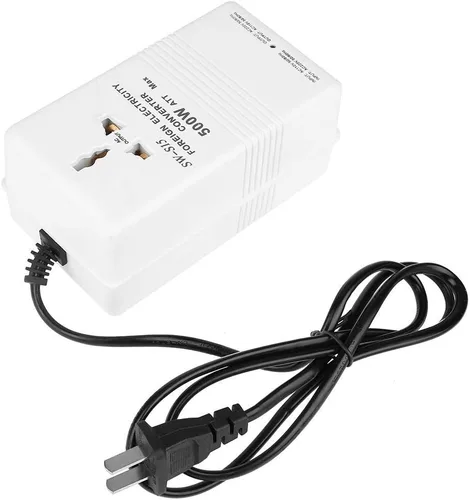Vista 7 de Convertidor de voltaje transformador elevador 110 V a 220 V adaptador de viaje con enchufe universal para secador de pelo y pequeños