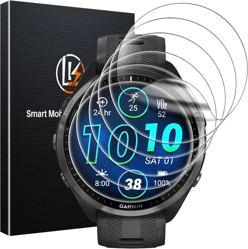 Vista 12 de LK 6 Pack para Garmin Venu 3s Protector de Pantalla 41mm - Protector de Pantalla de TPU Suave Auto-Reparable Anti-Arañazos para Garmin Venu 41mm