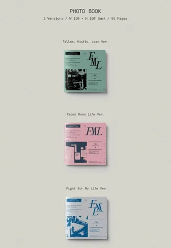 Vista 3 de SEVENTEEN - FML, décimo mini álbum, versión de fotolibro (cubierta B con álbum + beneficio de preorden)