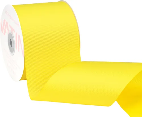 Vista 228 de VATIN Cinta de Grogrén Negra, 1-1/2" x 50 Yardas Continuas, Cinta de Grogrén de Poliéster Negra, Usar para Lazos de Bricolaje, Accesorios