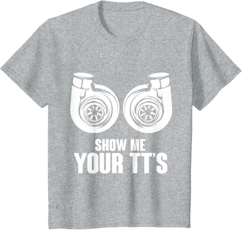 Vista 35 de Funny Show Me Your TT's Twin Turbo Car Racing Camiseta, Negro, S