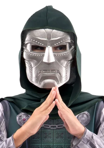 Vista 2 de Máscara Valor de Disfraz de Doctor Doom para Niños de Marvel Multicolor