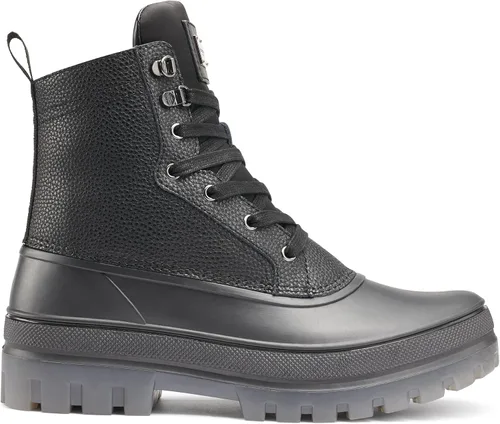 Vista 8 de Karl Lagerfeld Paris Botas de combate para hombre con forro polar de alto rendimiento y suela translúcida