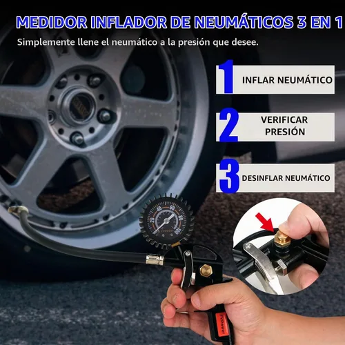 Vista 3 de Kit de Accesorios para Compresor de Aire de Servicio Pesado de 16 Piezas, Kit de Manguera para Compresor de Aire de Polímero Retráctil de 1/4