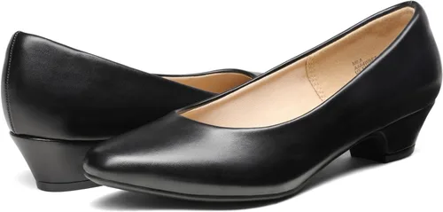 Vista 2 de Dream Pairs - Zapatos de tacón alto Mila Low Chunky para mujer