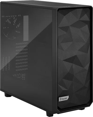 Vista 12 de Fractal Design Meshify 2 XL Negro ATX Flexible Luz Tintado de Cristal Templado Ventana Full Tower Computadora Luz TG negra