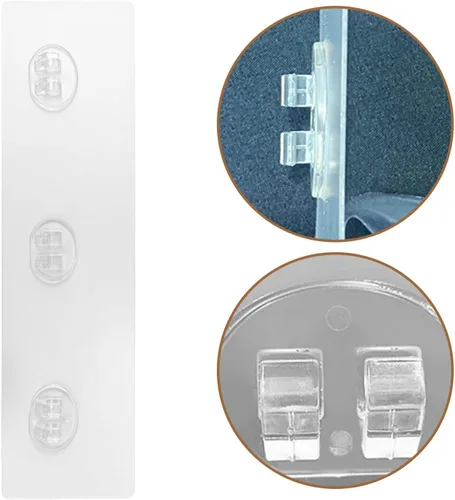 Vista 7 de MAGICLULU 4pcs PE Adhesive Hooks for Kitchen and Closet Storage, Detachable