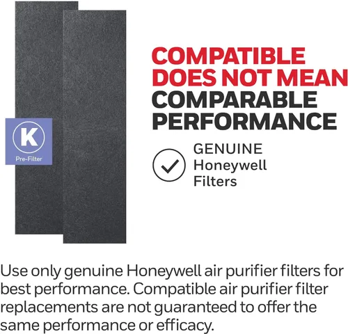Vista 6 de Honeywell HFD-120-Q QuietClean Purificador de Aire con Filtros Lavables Permanentes, Habitaciones Medianas (170 pies cuadrados), Negro