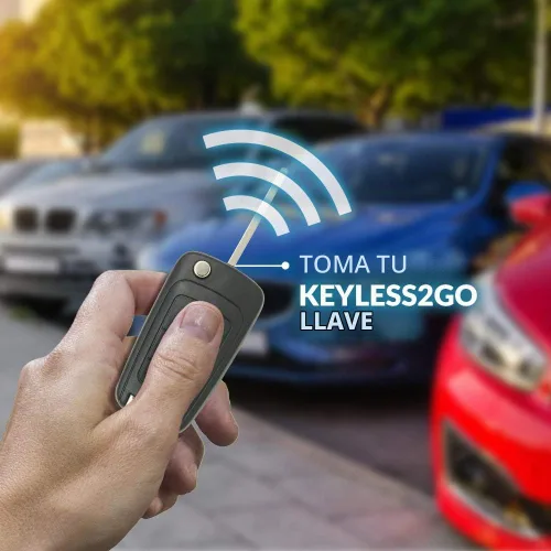 Vista 6 de Keyless2Go Repuesto para Mando a Distancia sin Llave, Llavero de Auto de 3 Botones Flip para OHT01060512