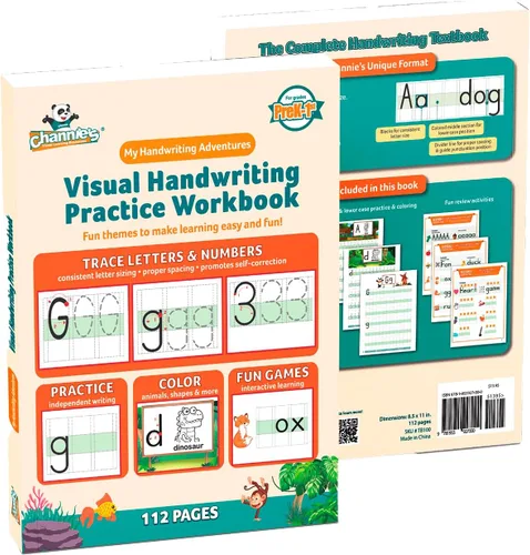 Vista 12 de Channie's Libros de trabajo de alfabeto y escritura a mano, 3 libros de trabajo, muchas prácticas con formato visual Una manera más fácil