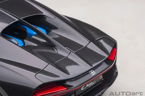 Vista 15 de Autoart 2019 Bugatti Chiron Sport French Racing Blue y Carbon 1/18 Model Car