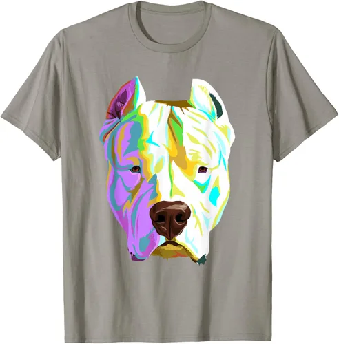 Vista 27 de Colorida camiseta Dogo Argentino, Negro, S