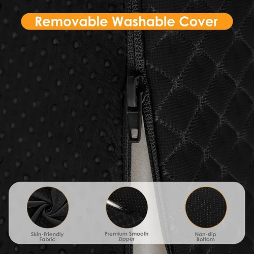 Vista 4 de Ruqmuis Almohada de cuña para reflujo ácido, almohada de cuña de cama para cabecero de 10 pulgadas, almohada de cuña para aliviar el dolor