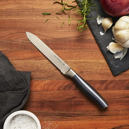 Vista 10 de Henckels - Cuchillo de grafito para chef, de 8 pulgadas, color gris.