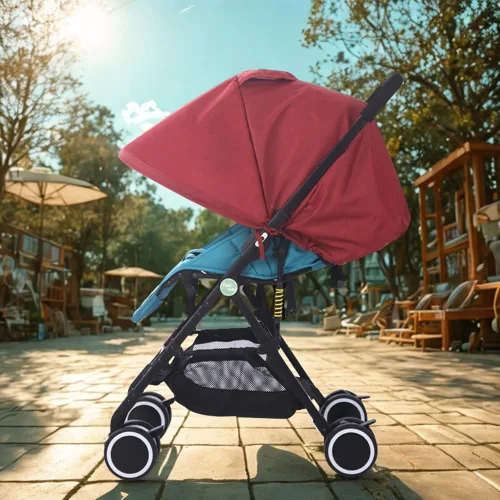 Vista 10 de LweiPsqLin Parasol para cochecito de bebé, impermeable, UPF50+, cubierta opaca Lycra ligera con malla ventilada Se adapta a asiento de automóvil