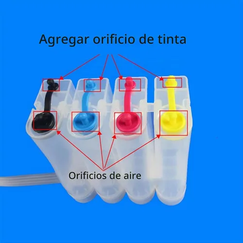 Vista 6 de Sistema de suministro de tinta continua de 4 colores Kit de tubería de botella externa para impresora de inyección de tinta Canon Suministro