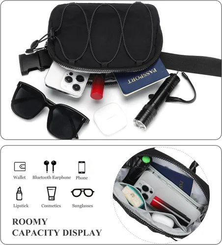 Vista 4 de MAXTOP Bolsos cruzados pequeños para mujer, riñonera con correa ajustable