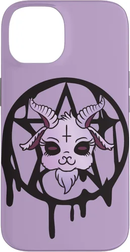 Vista 4 de Anime Aesthetic Baphomet Pentagram Pastel Goth Case for iPhone 17