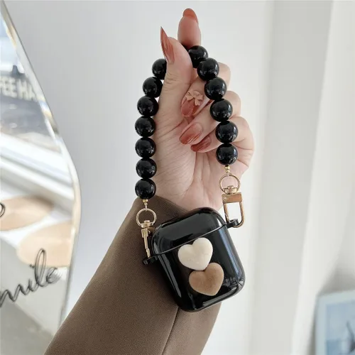 Vista 11 de Compatible con funda para Airpod, funda para Airpods 1 y 2, accesorios de AirPods, funda protectora a prueba de golpes, compatible con funda