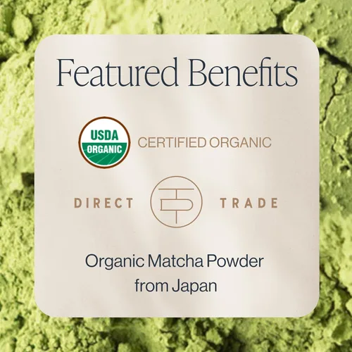 Vista 2 de Rishi Tea Everyday Matcha - Polvo de té verde matcha orgánico japonés diario para bebidas matcha de calidad de café, caliente o helado, lata de 1.05