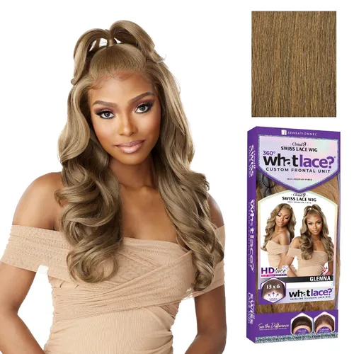 Vista 15 de Sensationnel What Lace - Peluca Glenna de 13 x 6 pulgadas, 1 JETBLACK