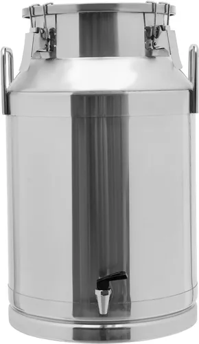 Vista 12 de Cubo de leche de acero inoxidable de 5 litros y 1.32 galones, cubo de vino con tapa sellada, resistente (5 l, sin grifo)