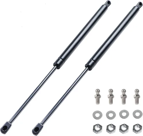 Vista 8 de Puntales amortiguadores de gas de 12 pulgadas y 24 libras, pistón hidráulico con soporte de tapa para caja de herramientas, cubierta de camión