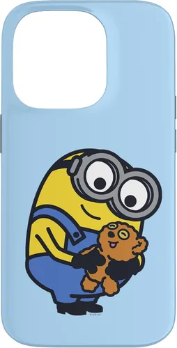 Vista 16 de iPhone 13 Despicable Me Minions Bob Holding Teddy Bear Case