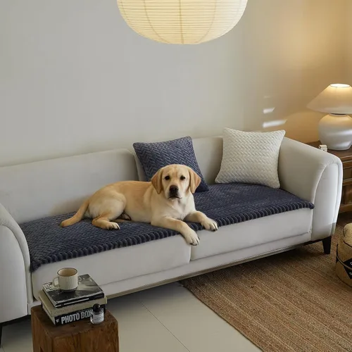 Vista 10 de Fundas de sofá para sofá de 3 cojines, aptas para mascotas, funda de sofá antideslizante lavable