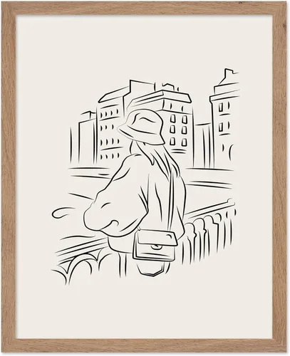 Vista 32 de Poster Master Swan Floaty Poster - Retro Woman Print - Pool Art - Swimming Illustration - Line Sketch - Abstract Design - Chic Boho Decor - Great