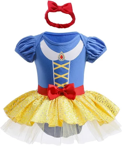 Vista 56 de Disfraz de princesa de Belle Sofía Blancanieves para niñas pequeñas, disfraz de princesa, Navidad, Halloween, mameluco con diadema