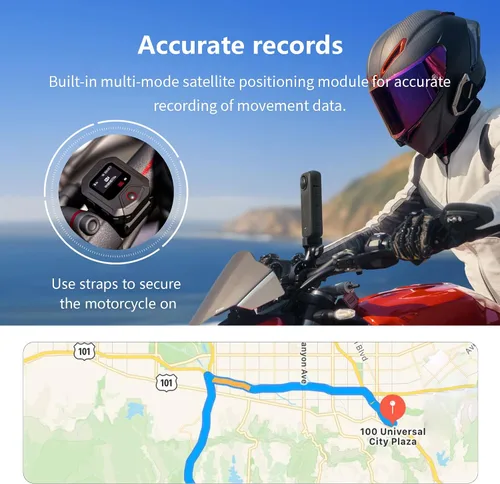 Vista 3 de Control remoto GPS para cámaras Insta360 X5/X4/X4 Air X3/Go 3S/ACE pro 2/ACE Pro/ONE X2, accesorios de acción inteligente de 25M de alcance