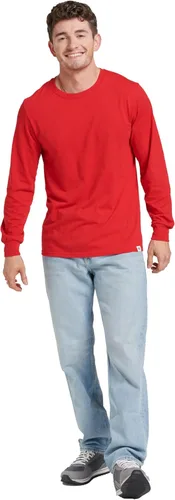 Vista 2 de Russell - Camiseta de manga larga de algodón para hombre